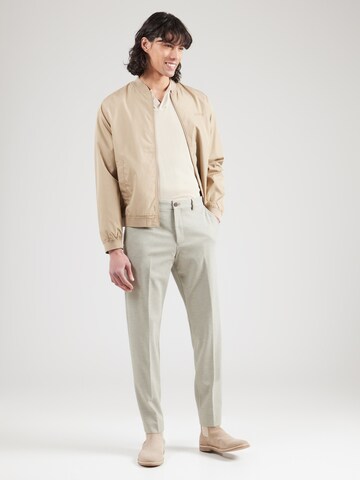 SELECTED HOMME Slimfit Spodnie w kant 'SLHAITOR' w kolorze szary