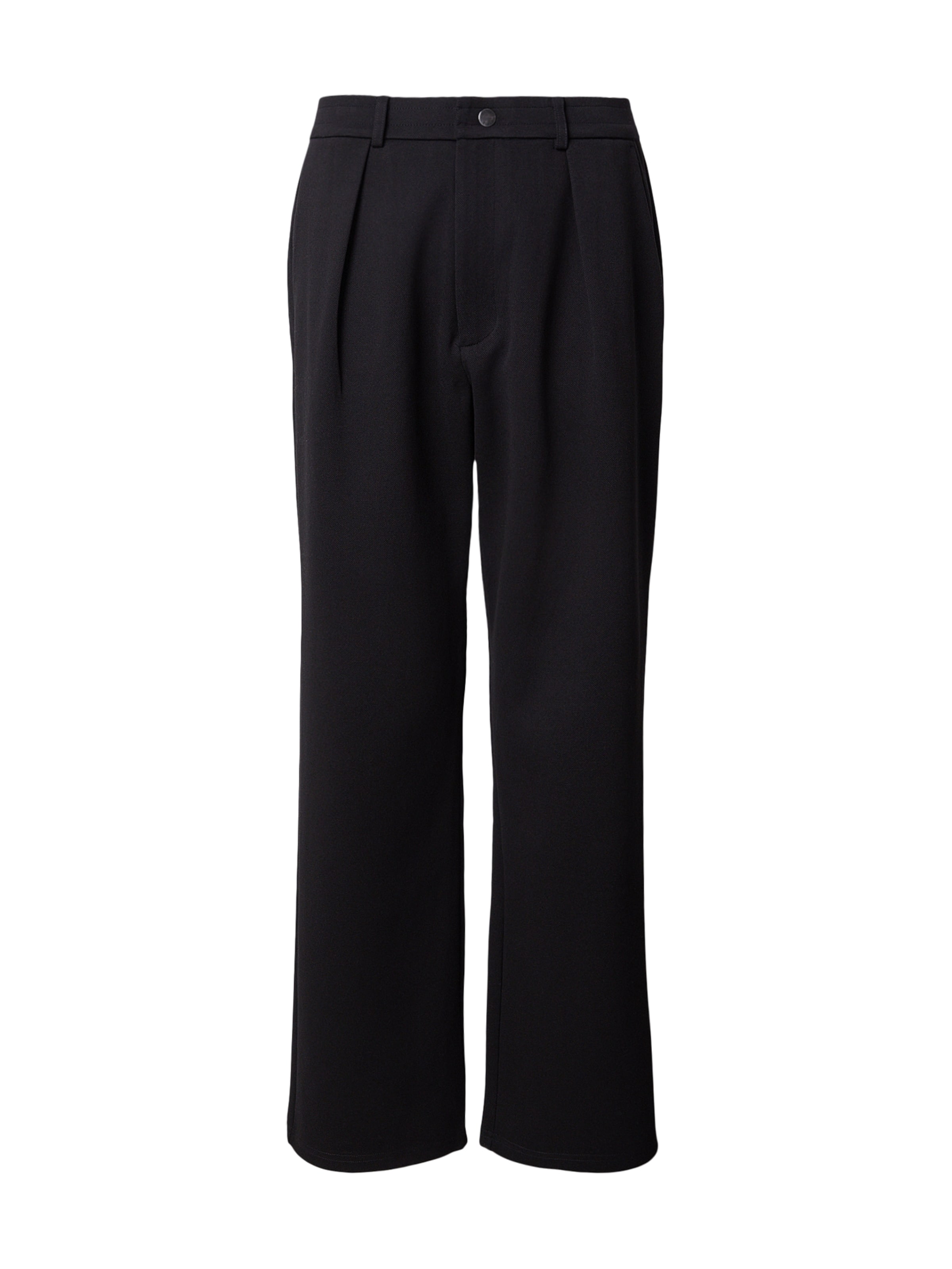 Regular Pantaloni de la GUESS pe negru: față