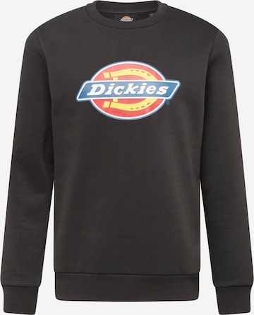 DICKIES Sweatshirt 'Icon Logo' in Zwart: voorkant