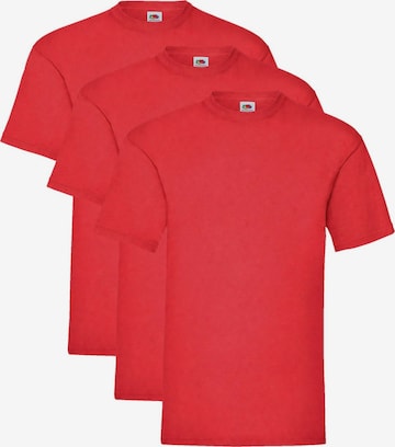 FRUIT OF THE LOOM Shirt 'T-shirt 3-pack' in Red: front