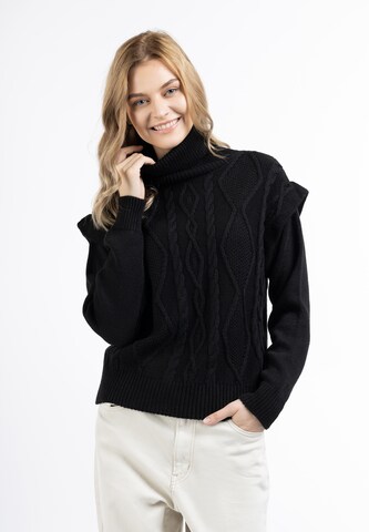 DreiMaster Vintage Pullover 'Naemi' in Schwarz: predná strana