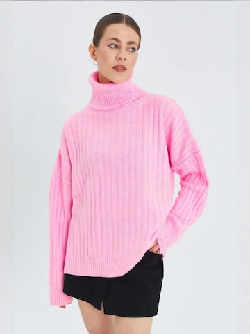 Pullover 'Pullover' di MixRay in rosa: frontale