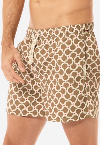 Gassa d'Amante Badeshorts 'Nora' in Braun