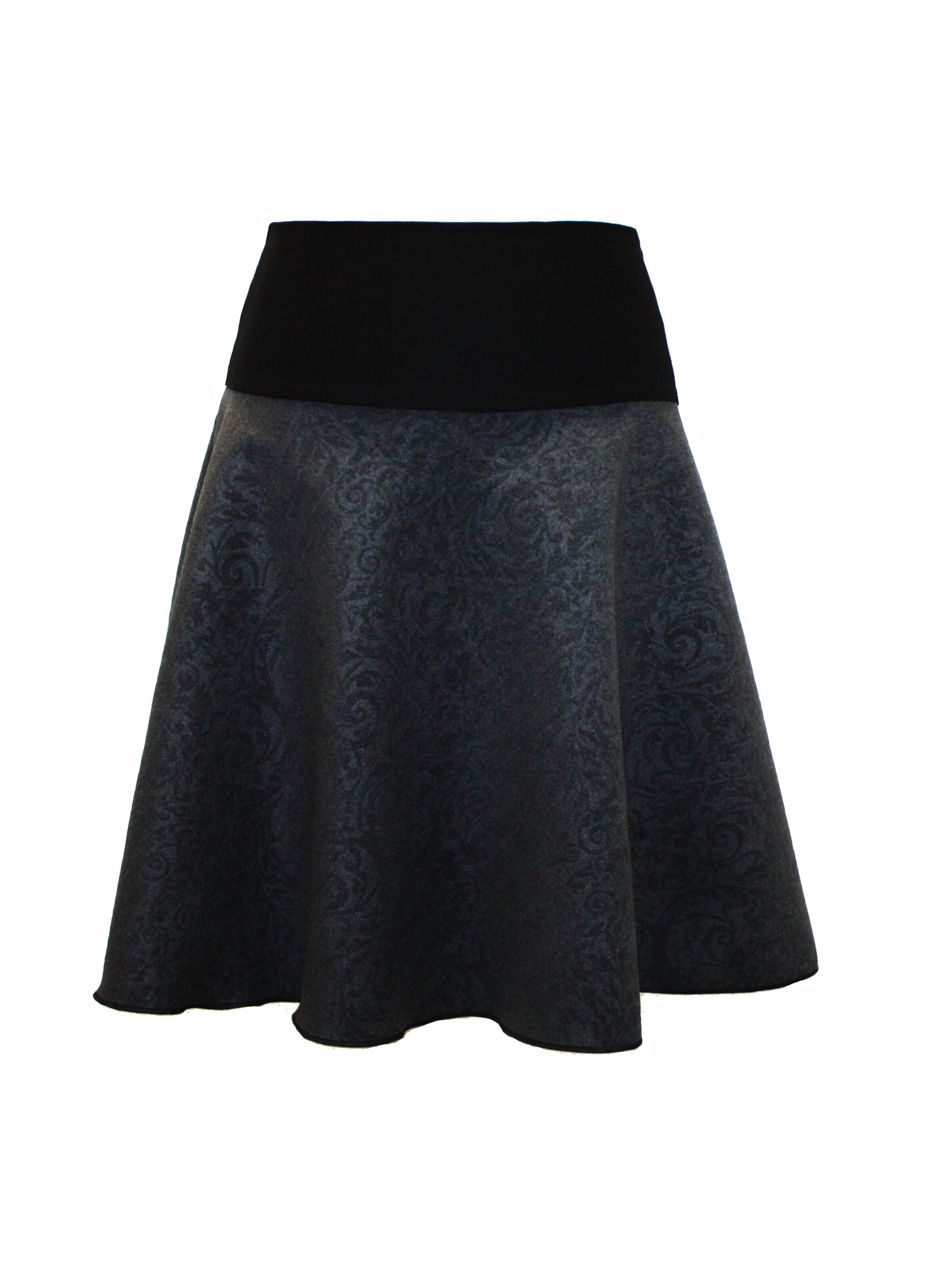 dunkle design Skirt 'Loden Uni' in Grey: front