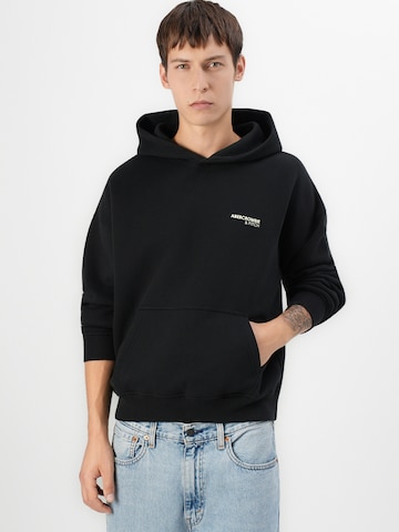 Bluză de molton de la Abercrombie & Fitch pe negru