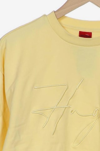 HUGO Sweatshirt & Zip-Up Hoodie in S in Yellow