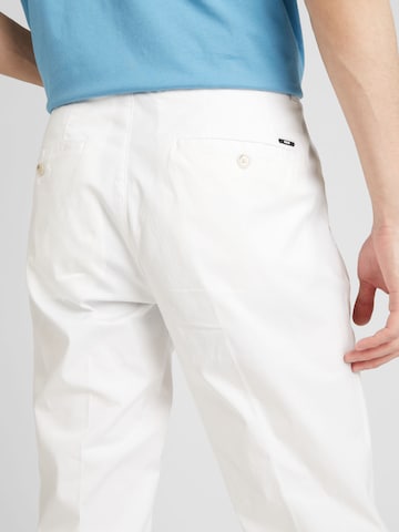 BOSS Обычный Плиссированные брюки 'Genius' в Белый