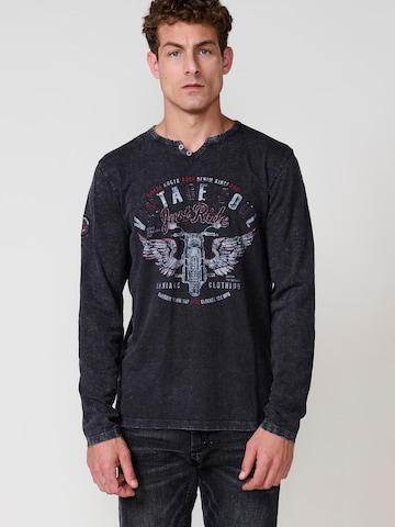 T-Shirt KOROSHI en noir : devant