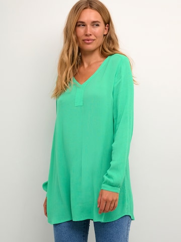 KAFFE CURVE Tunic 'Amber' in Green: front