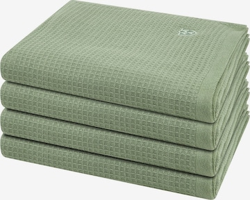 ROSS Towel 'Pique' in Green: front