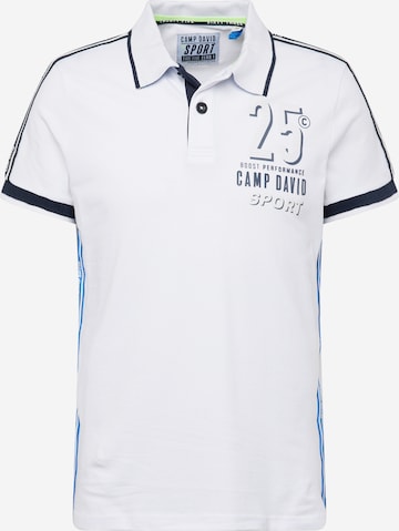 CAMP DAVID Shirt in White: front