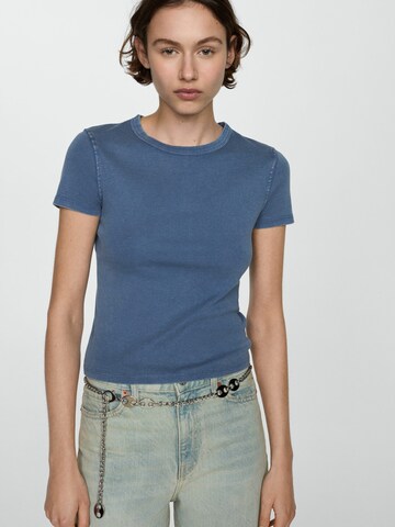 T-shirt 'ZANI' MANGO en bleu : devant