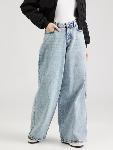 Noisy may Wide leg Jeans 'ROLINA' in Blauw: voorkant