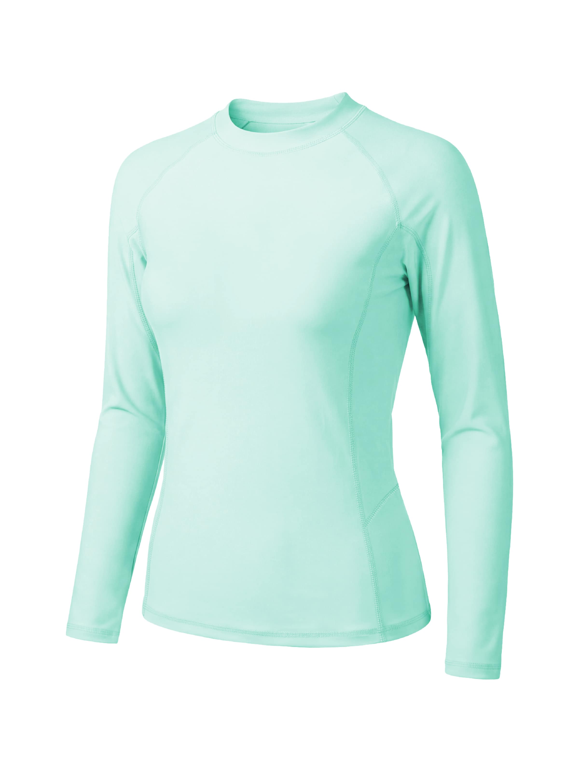 T-shirt fonctionnel 'Sports beach Long Sleeve UPF50+ top' MEETWEE en vert : devant