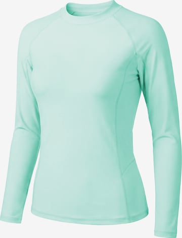 T-shirt fonctionnel 'Sports beach Long Sleeve UPF50+ top' MEETWEE en vert : devant