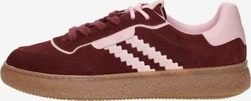 Chaussure de sport à lacets 'Sneakers Laag' Tamaris en rouge : devant