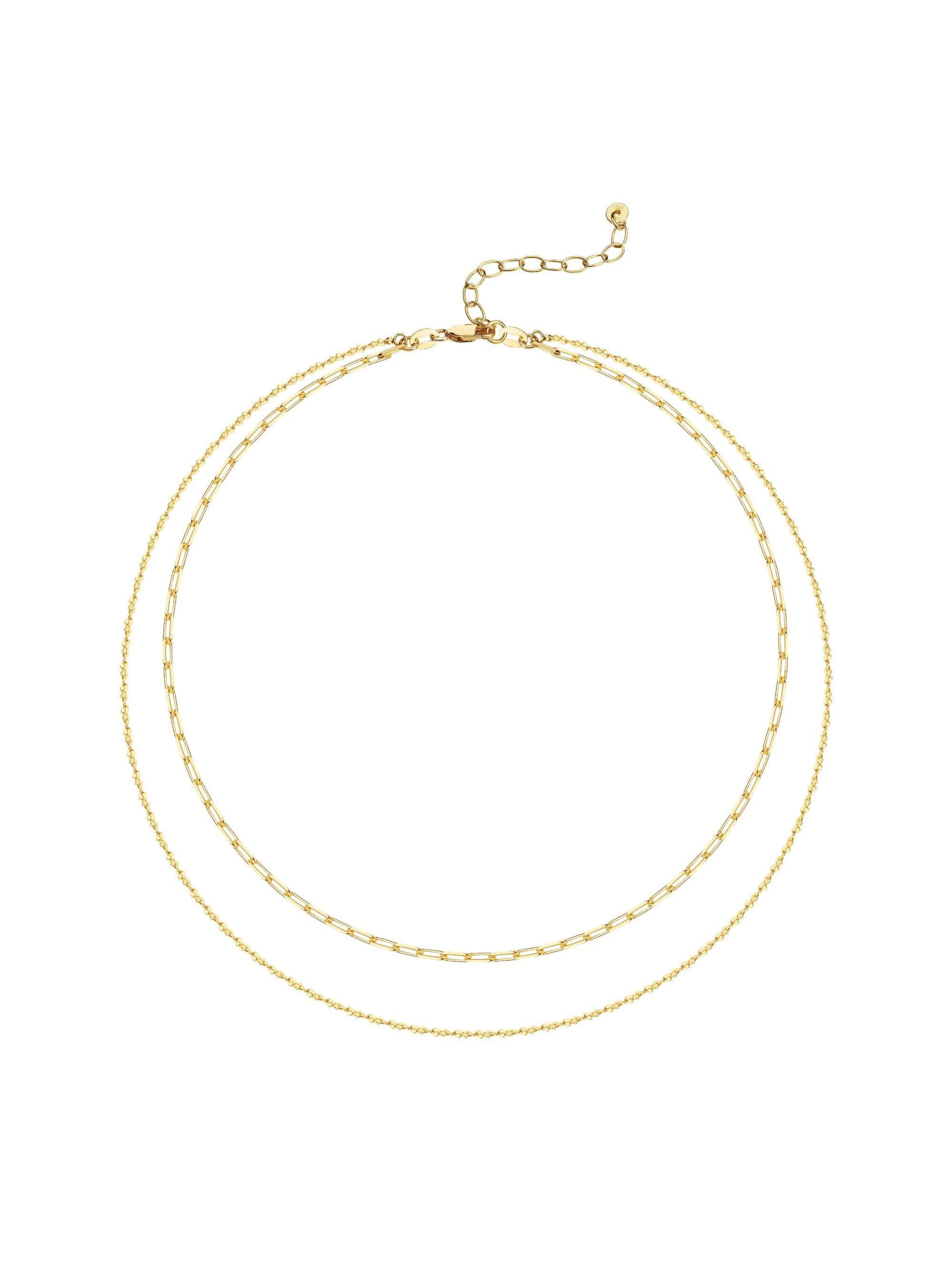 Chaîne caï en or : devant