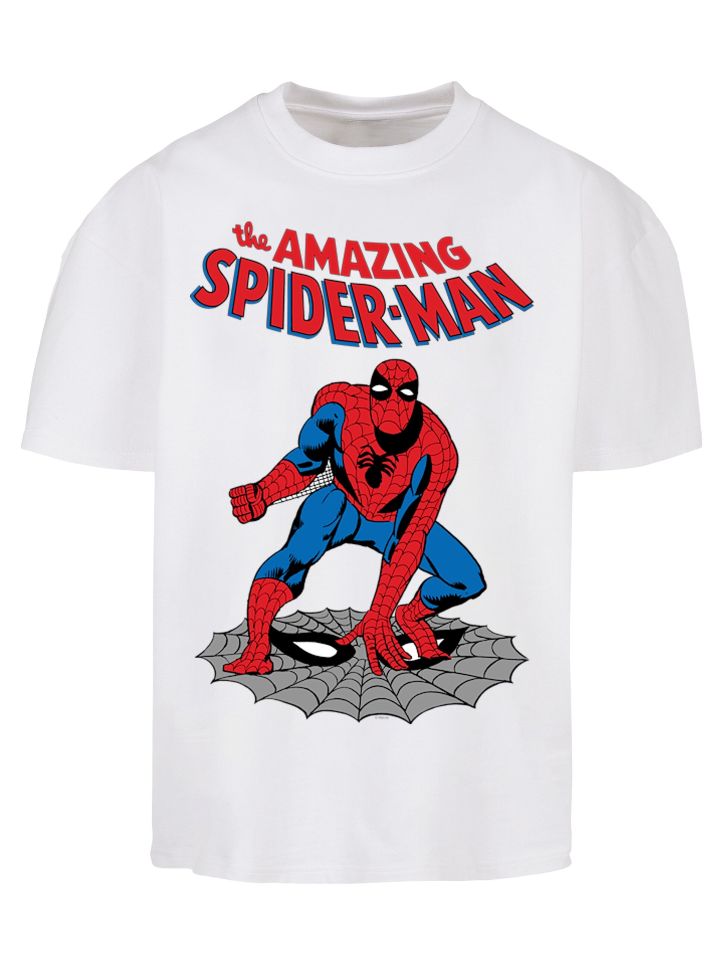 Maglietta 'Marvel ' di F4NT4STIC in bianco: frontale