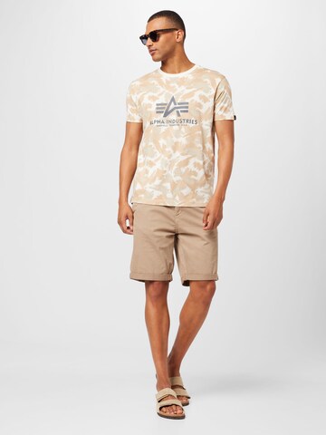 T-Shirt ALPHA INDUSTRIES en beige