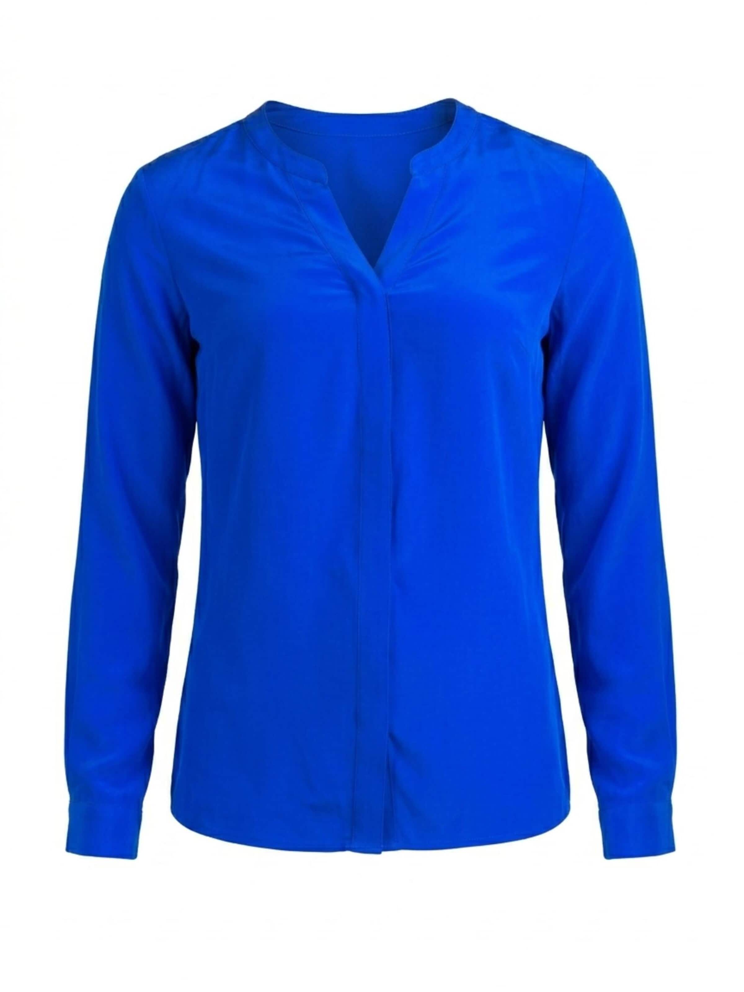 Posh Gear Blouse 'Seidenbluse Nobicetta' in Blue: front