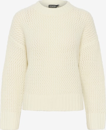 SOAKED IN LUXURY Sweater 'Paradis' in Beige: front