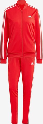 ADIDAS SPORTSWEAR Strój treningowy 'Essentials' w kolorze czerwony: przód