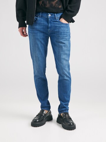 7 for all mankind Tapered Jeans in Blauw: voorkant
