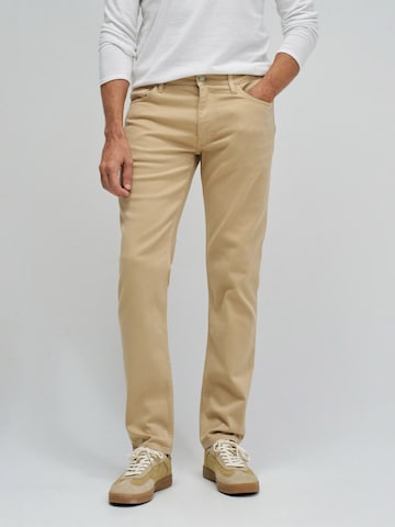 Regular Pantalon chino Salsa Jeans en beige : devant