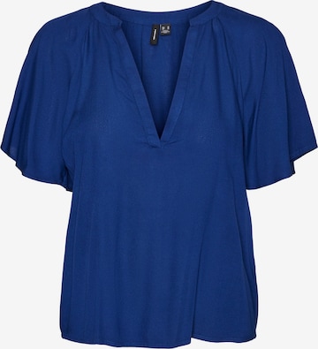 VERO MODA Blouse 'DANNI' in Blauw: voorkant