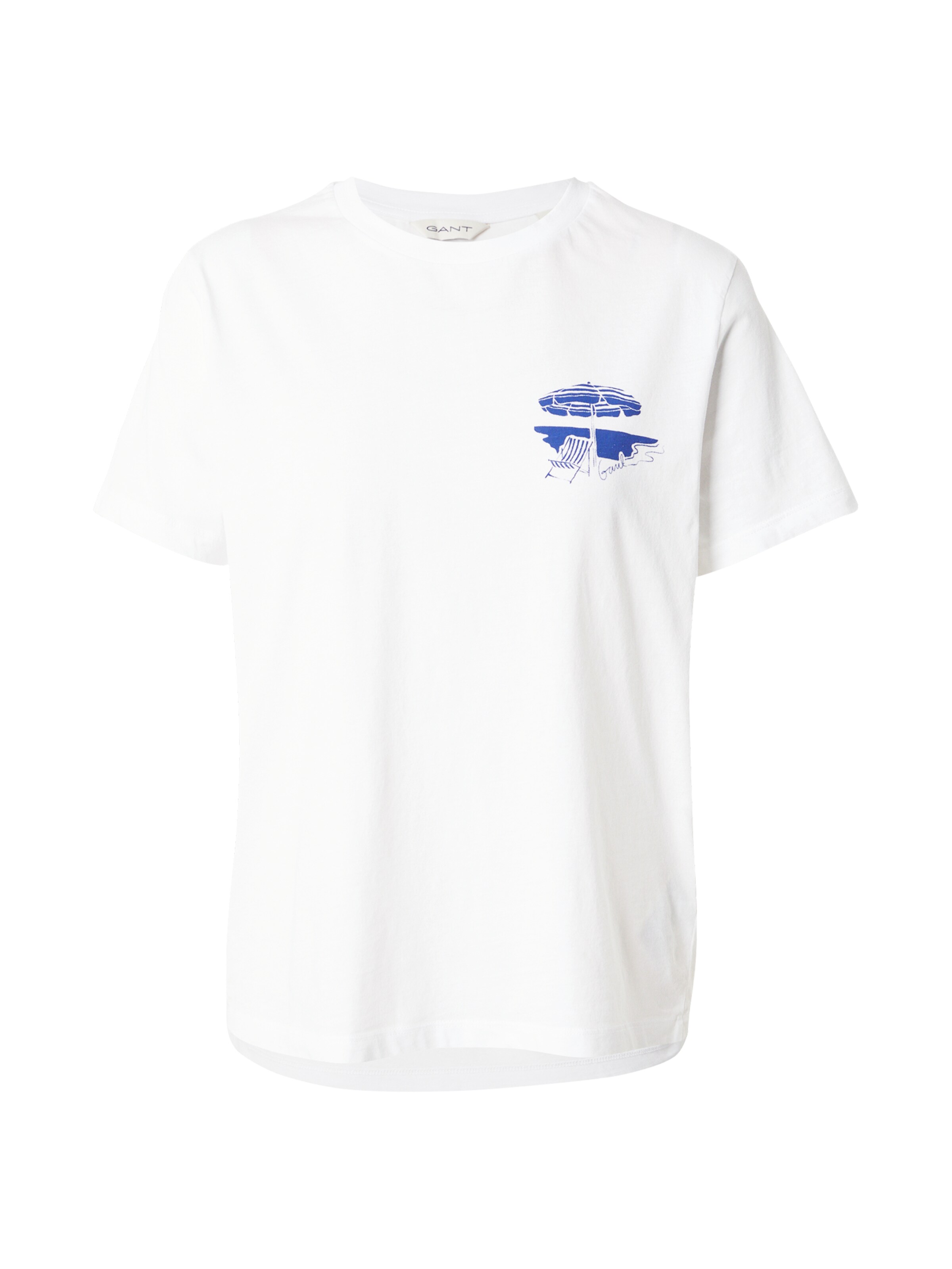 Tricou de la GANT pe alb: față