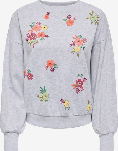 Megztinis be užsegimo 'ONLBrooke' iš ONLY, spalva – šviesiai pilka / žolės žalia / oranžinė / pitajų spalva, Prekių apžvalga