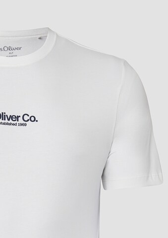 s.Oliver Men Tall Sizes Shirt in Weiß