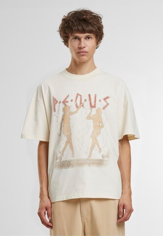 Pequs T-shirt 'Ancient Love Story' i beige