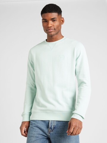 BOSS Sweatshirt 'Westart' in Green: front