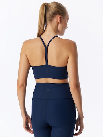 SCHIESSER T-shirt BH ' Doppelripp - Active ' in Blauw