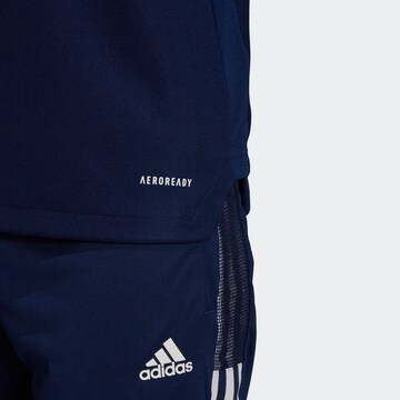 T-shirt fonctionnel 'Tiro 21' ADIDAS SPORTSWEAR en bleu