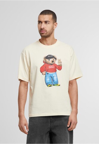 MARKET T-Shirt 'Fit Check Bear' in Beige: Vorderseite