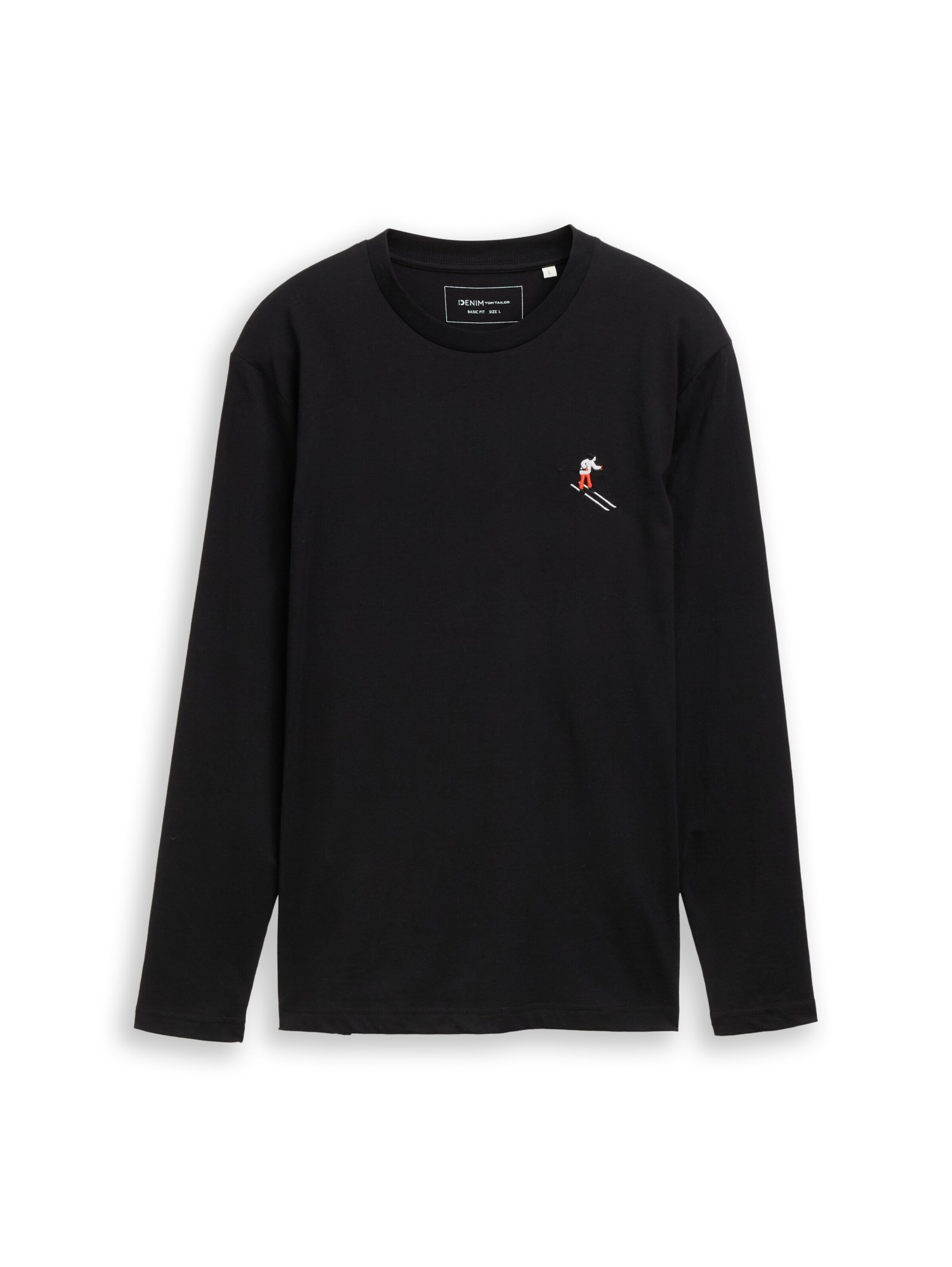 TOM TAILOR DENIM Shirt in Black: front
