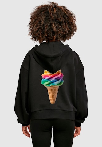 Merchcode Sweatshirt 'Pride Scoops' in Black: front