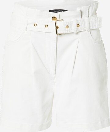 COMMA Normální Kalhoty – bílá: přední strana
