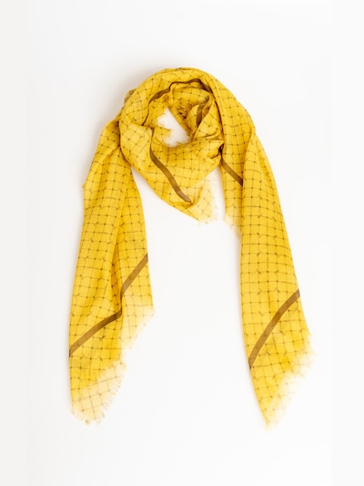Trussardi Scarf in Brown / Yellow, Item view