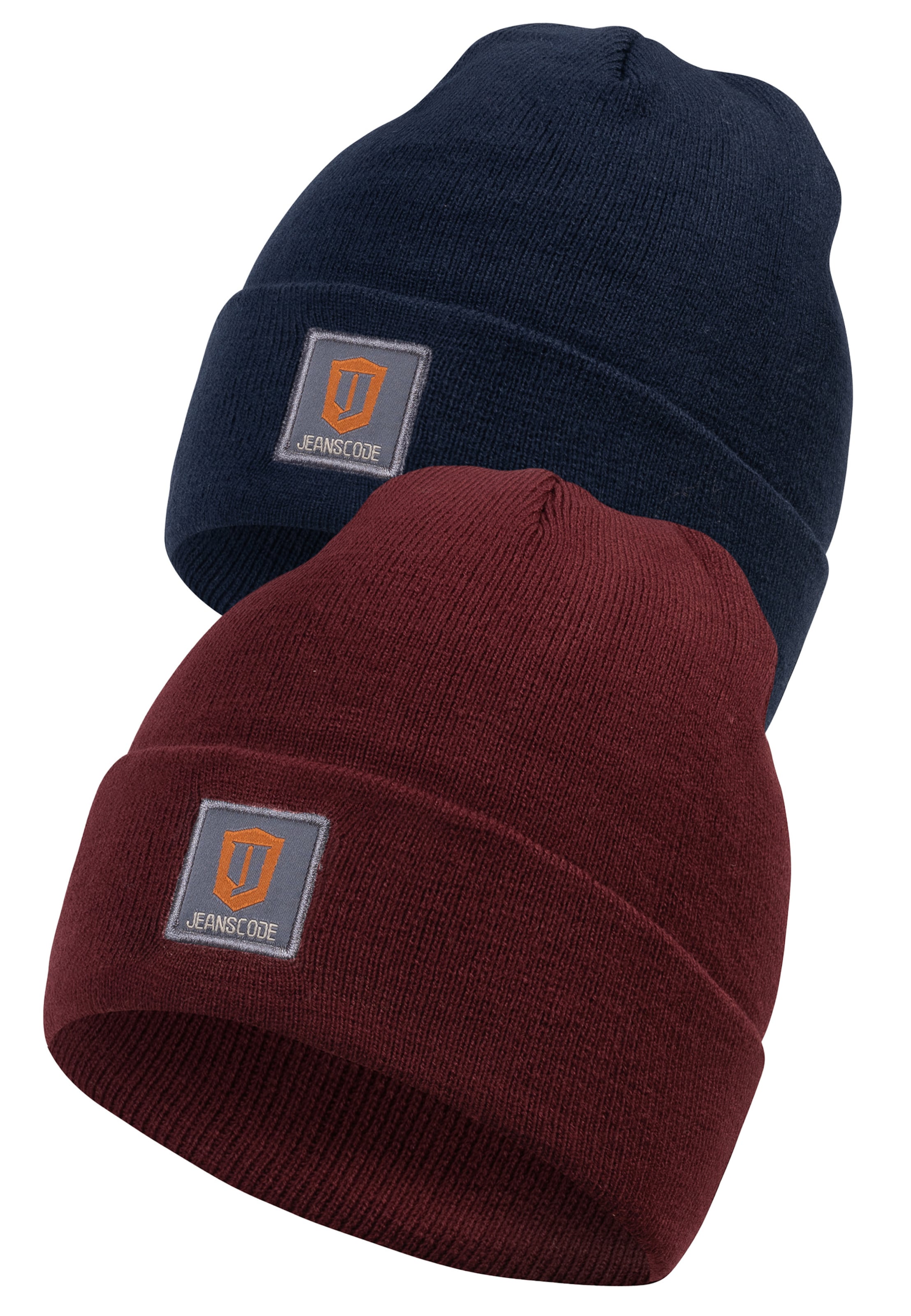 INDICODE JEANS Beanie 'Vulcano' in Blue: front