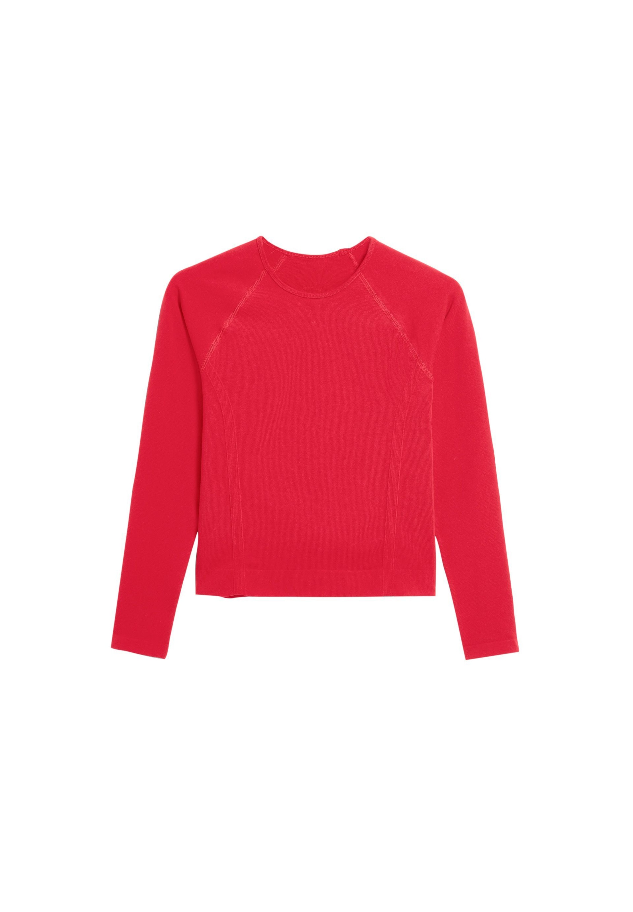 ARMEDANGELS Longsleeve SEAMLESS in Rot: Vorderseite