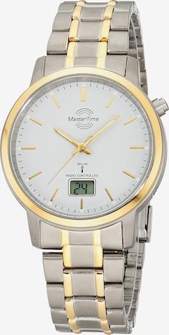 Master Time Analog Watch in Silver: front