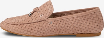 Mocassin 'Vialetto Intrecciato' Flarelle en rose : devant