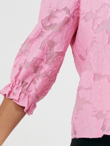 SELECTED FEMME Blouse 'SLFCATHI-SADIE' in Pink