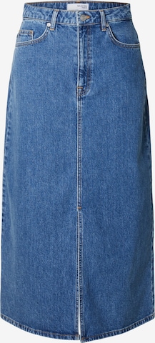 Jupe 'Krista-Gerda' SELECTED en bleu : devant
