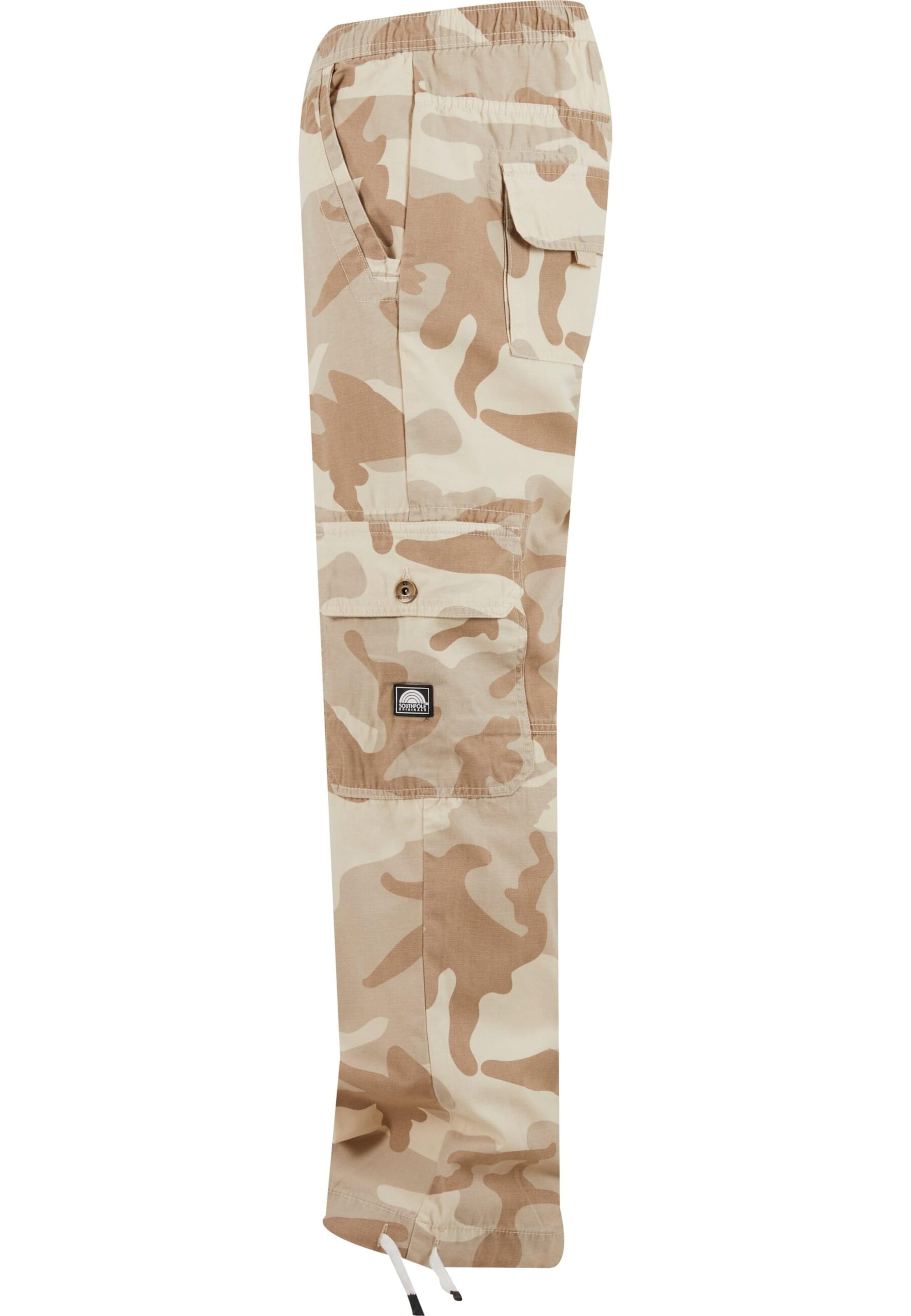 Loosefit Pantalon cargo SOUTHPOLE en beige