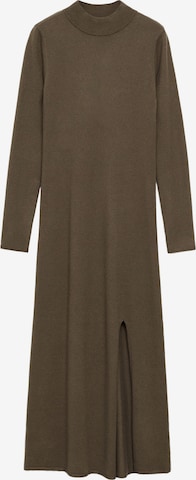 Robes en maille 'PERCEBES' MANGO en vert : devant