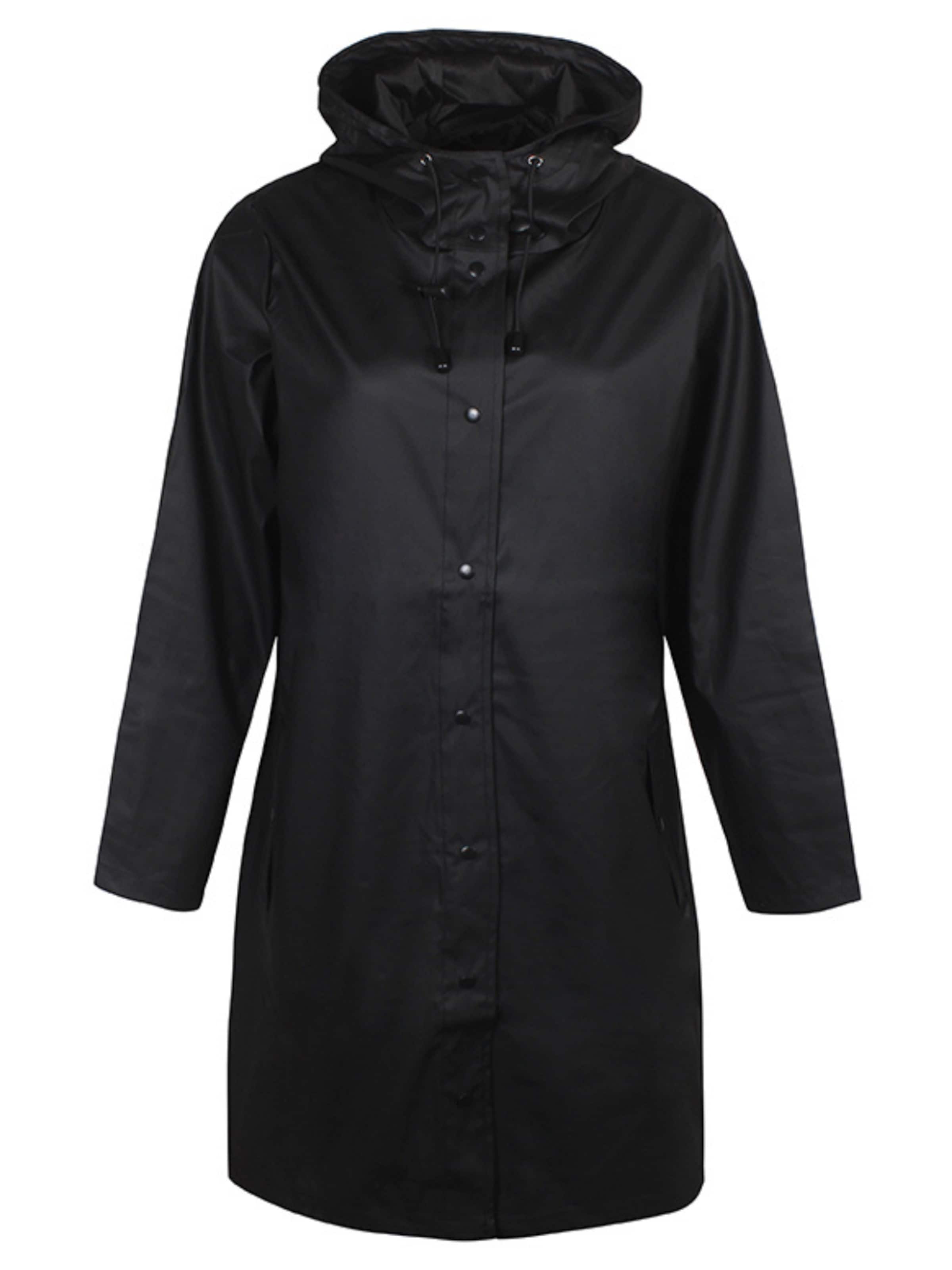 ze-ze Raincoat 'Aquarius 406' in Black: front